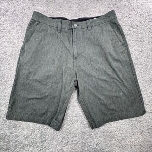 Volcom Frickin Modern Stretch Chino Shorts Mens 36 Charcoal Green gray Heather